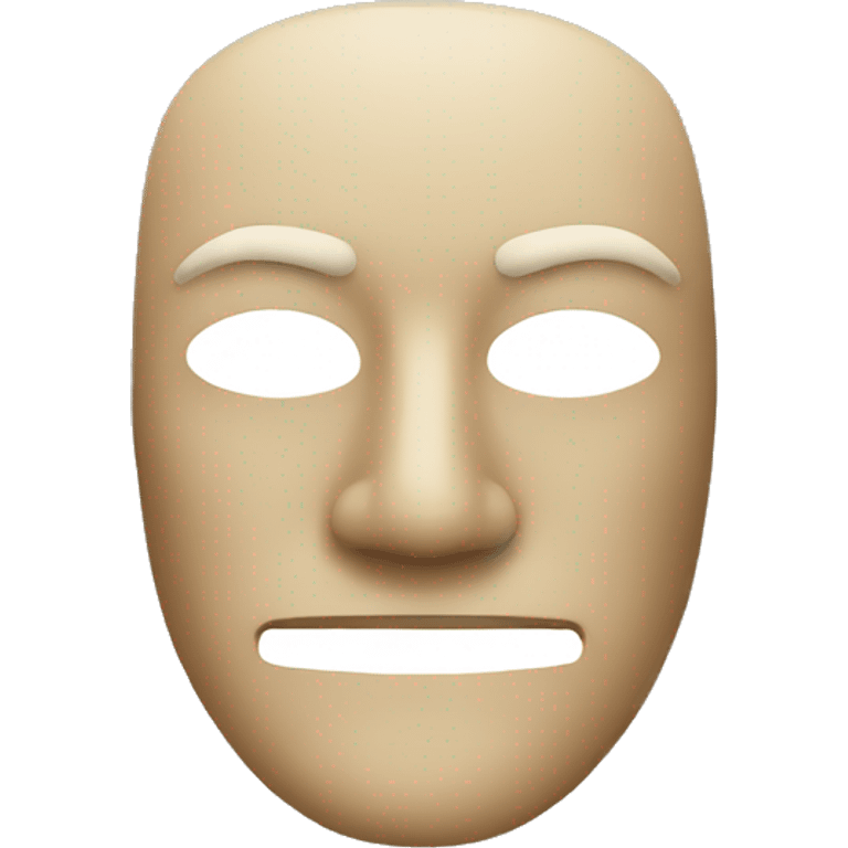 mask on face emoji