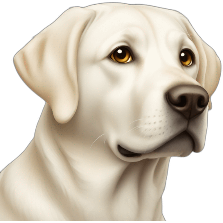 white labrador emoji