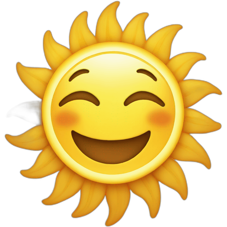 Smiling sun emoji