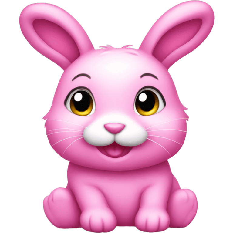 pink cute bunny emoji