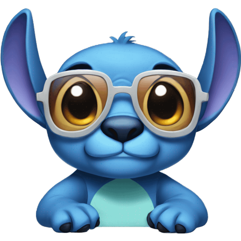 SticH with glasses  emoji