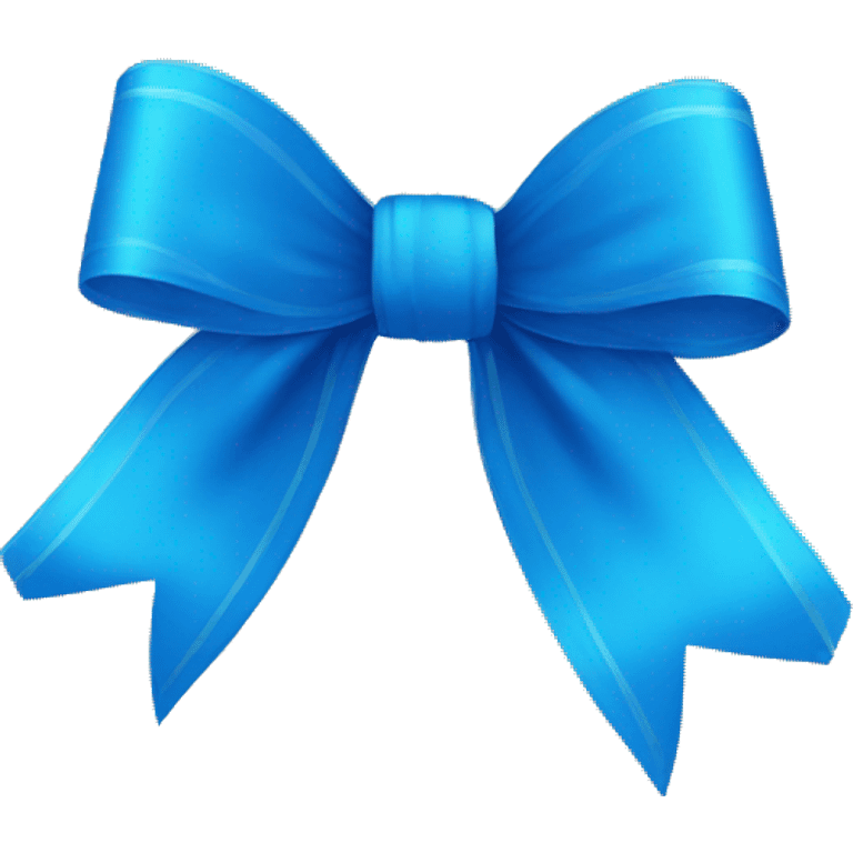 blue ribbon or bow emoji