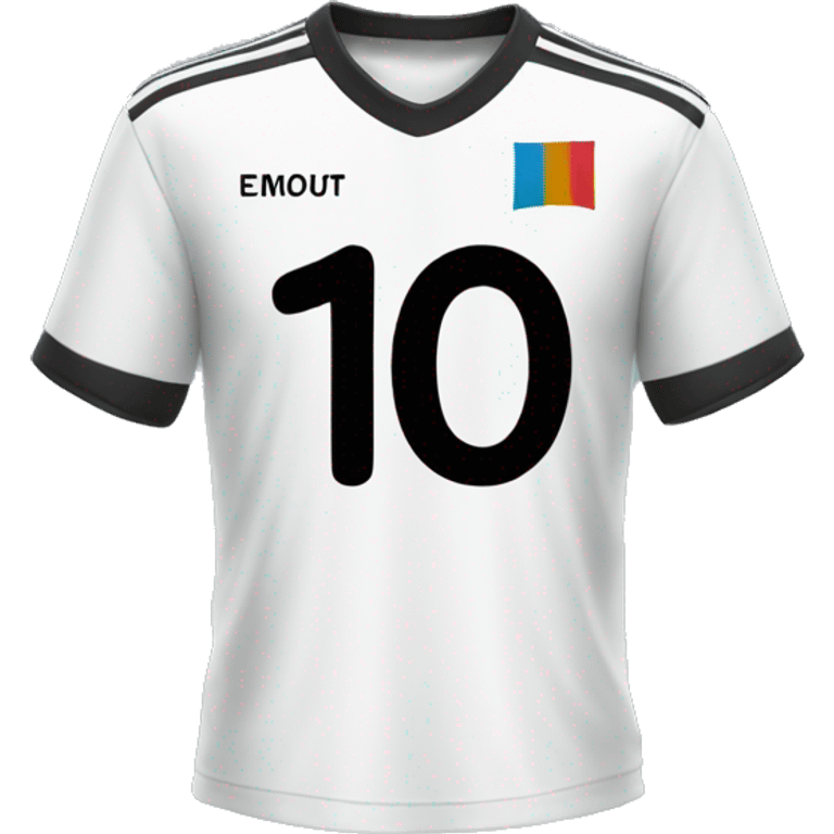 number 10 soccer shirt  emoji