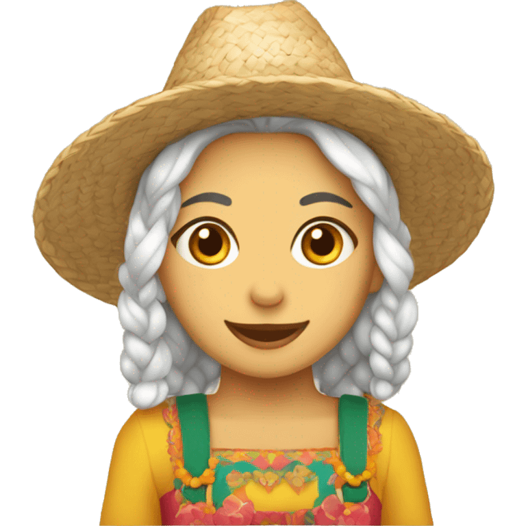 Gata branca-festa junina emoji