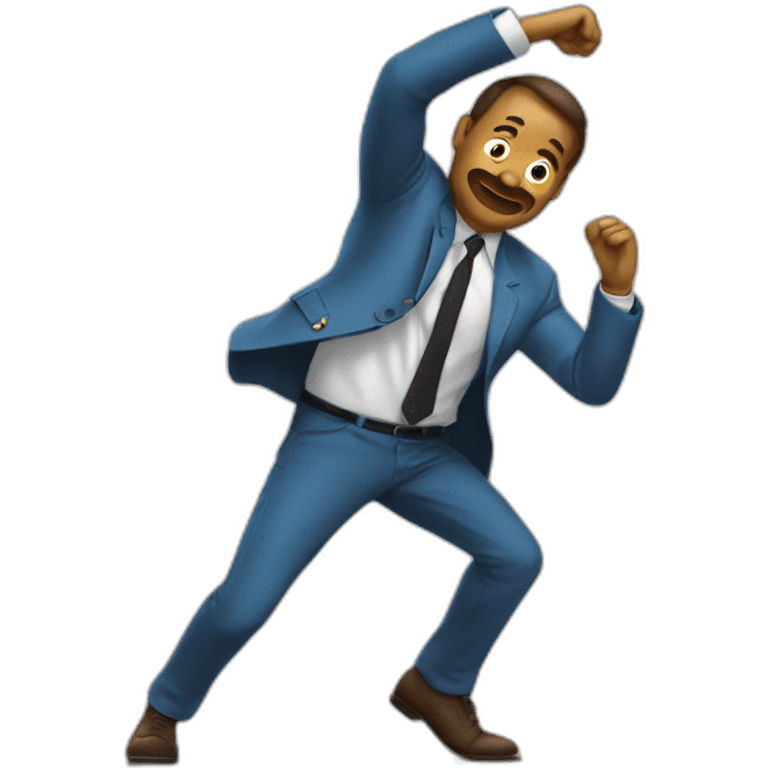 Un monsieur qui fait un dab  emoji