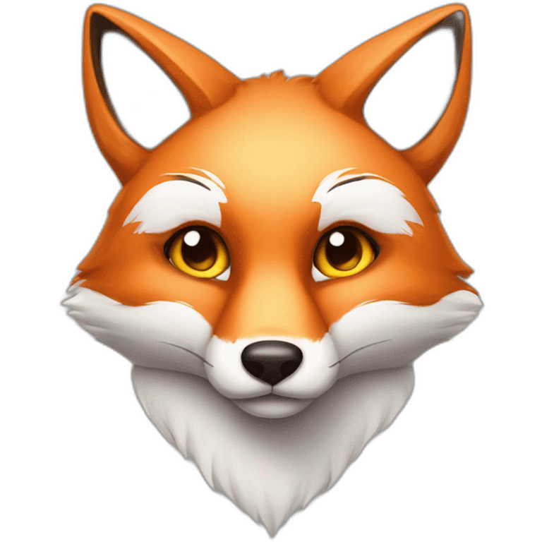 fox with hearts in his eyes emoji