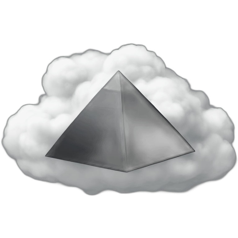 a-big-black-pyramid-on-a-cloud emoji