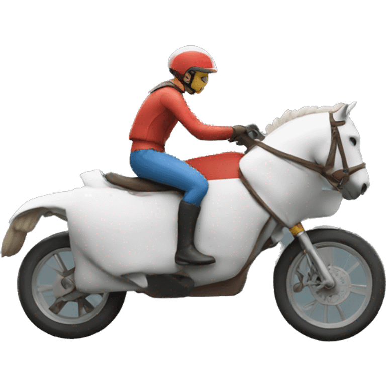 Un rider qui fait une figure  emoji