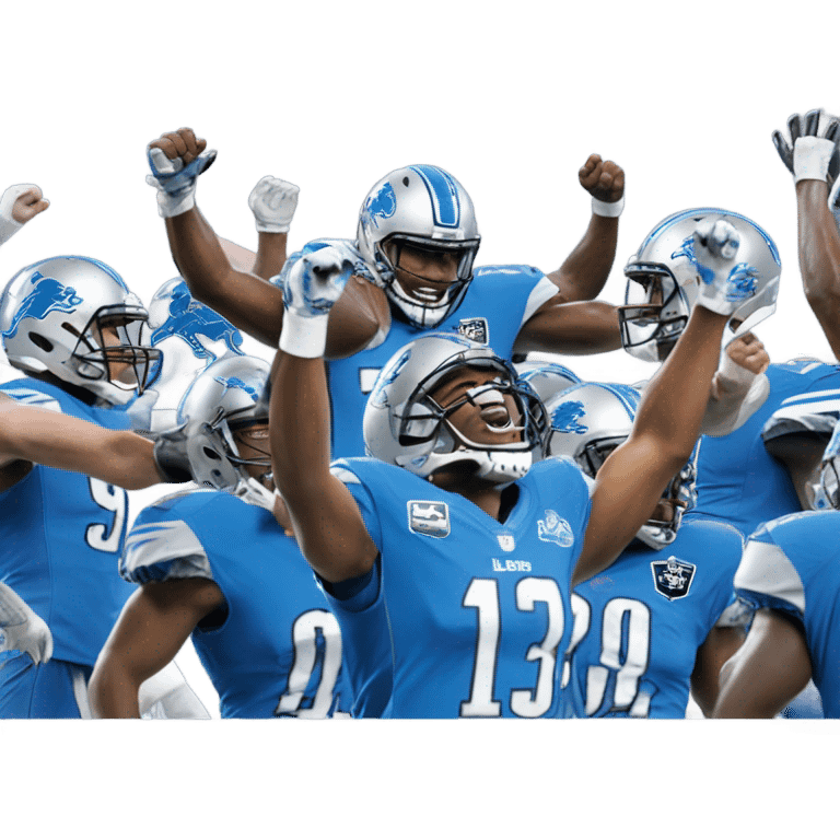 Detroit Lions  touchdown  emoji