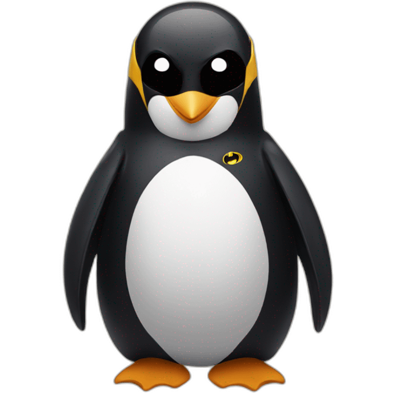 penguin with batman costume emoji