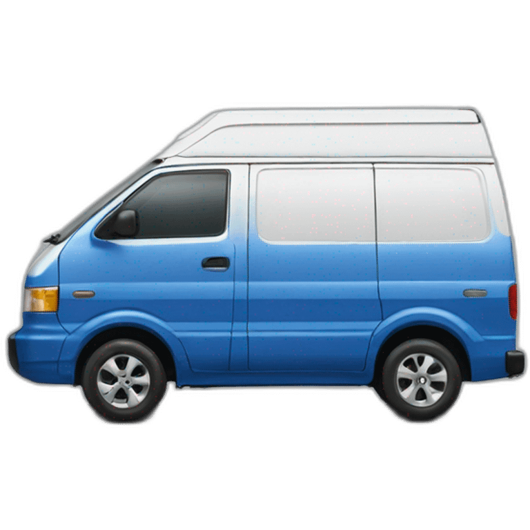 NISSAN STANZA Blue van van go to Guadalajara emoji