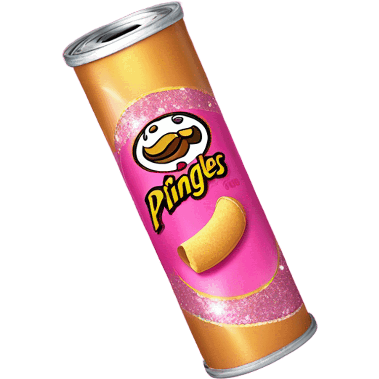 Pink pringles with glitter  emoji