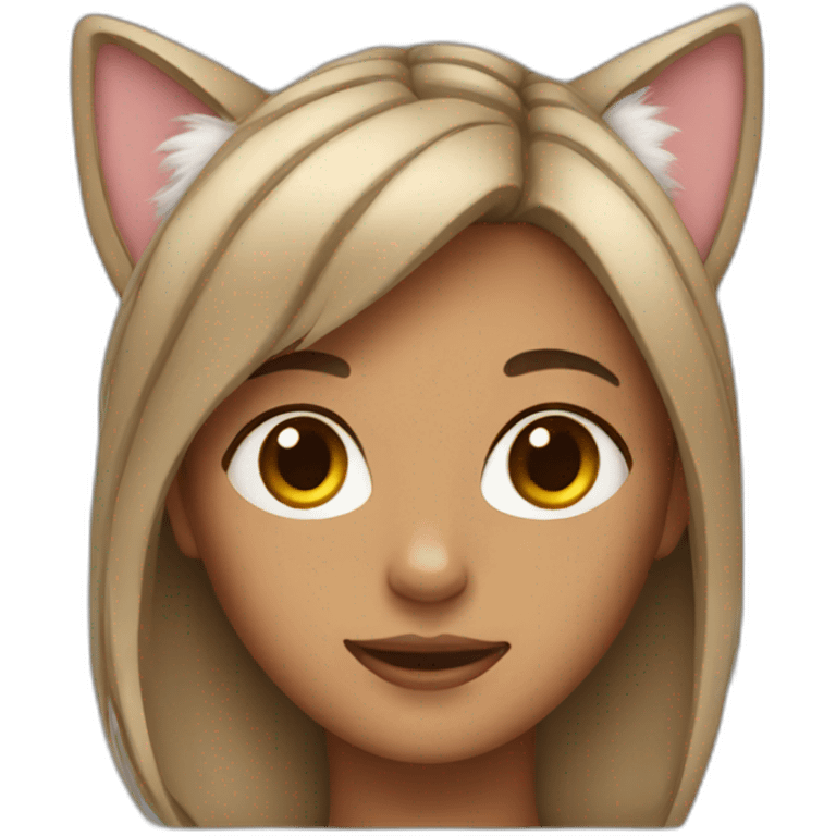 Women with kittens ears emoji