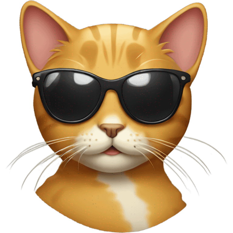 Cat with sunglasses emoji