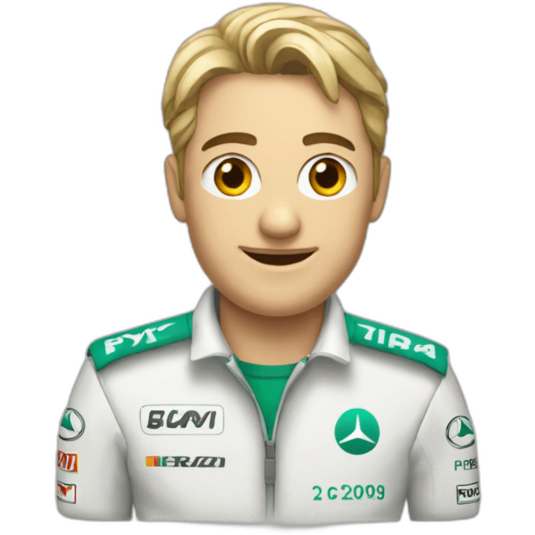 F1 Mercedes emoji