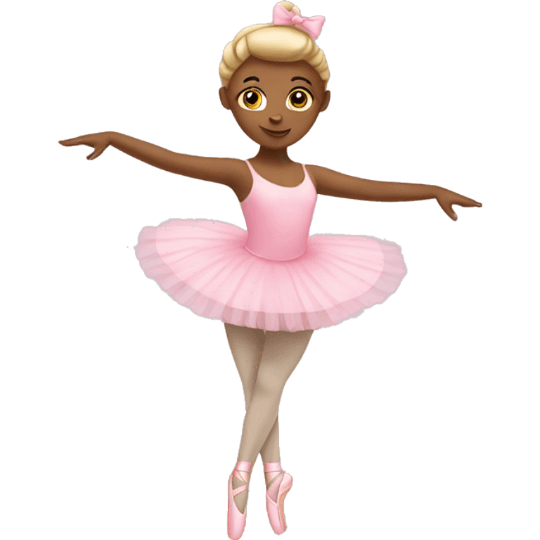 Two pink ballerina  emoji