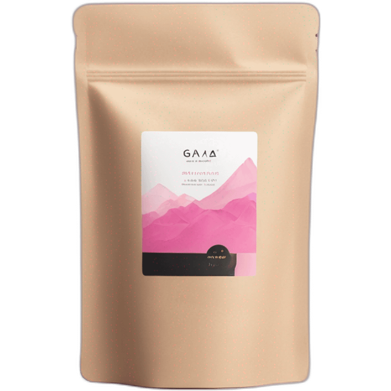 GAIA Beauté Supplements with pink and black packaging  emoji