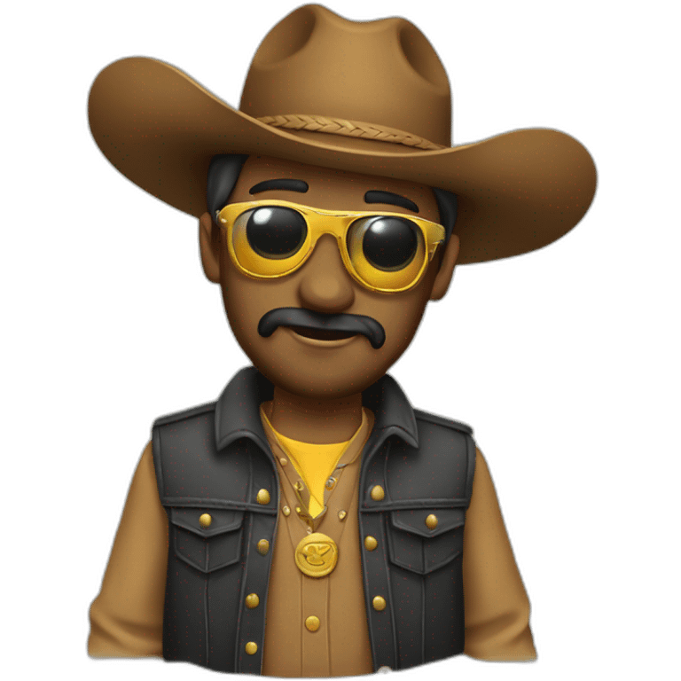 Vaquero con gafas de sol emoji