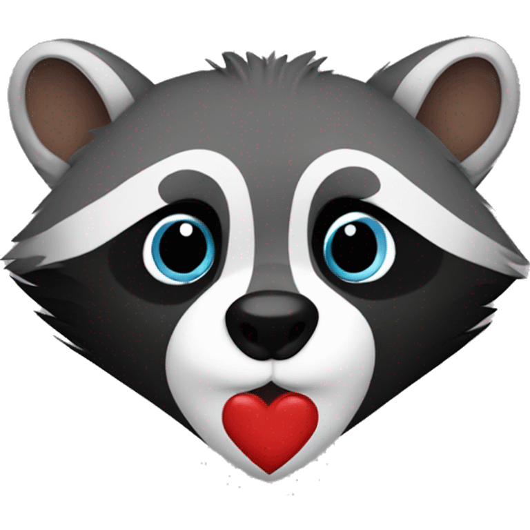 racoon heart emoji