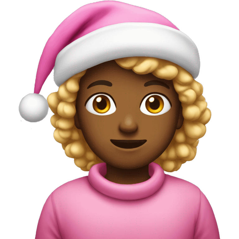 pink christmas emoji