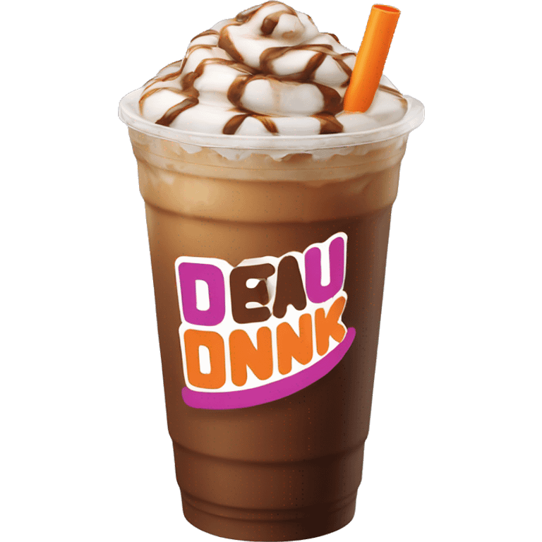 Dunkin iced coffee emoji