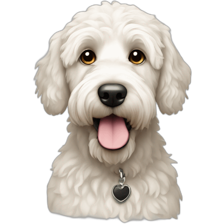 white-labradoodle-with-black-patch-around-left-eye emoji