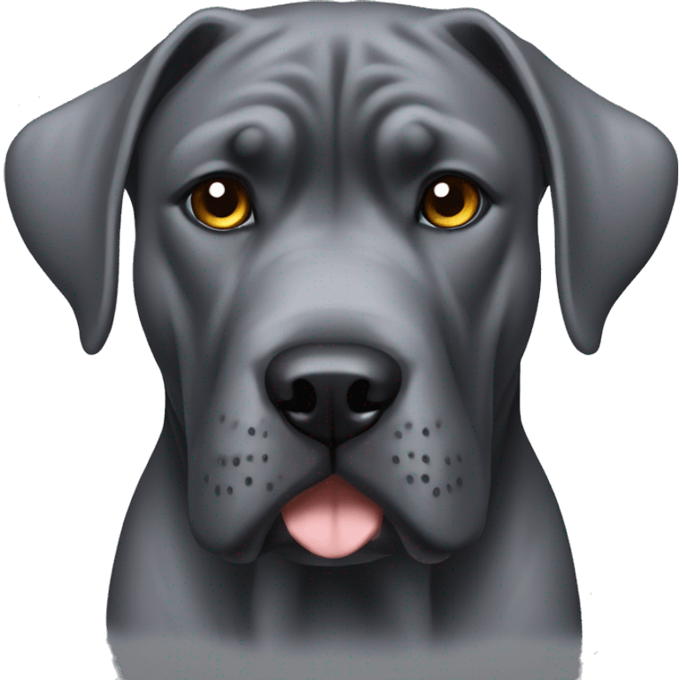 Dog Cane Corso grey emoji