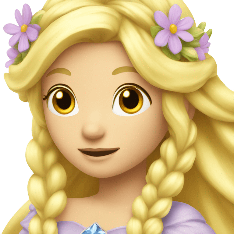 Blond fairy princess flowers emoji