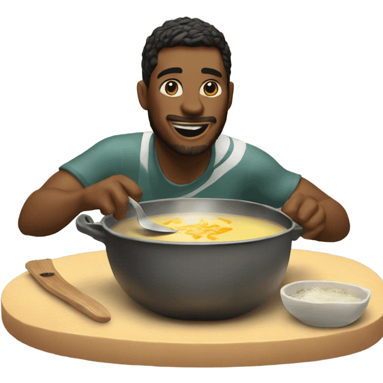 surfer cooking soup on chris emoji