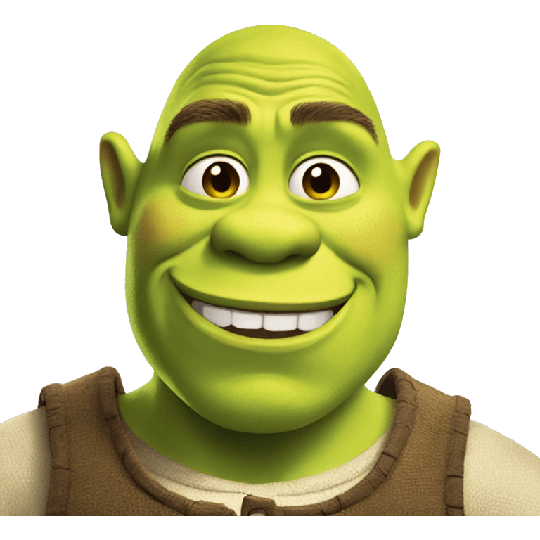 Shrek winking emoji