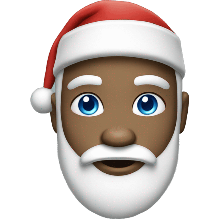 Light Skinned santa claus with blue eyes emoji