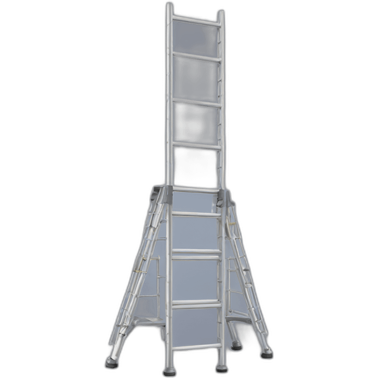 Aluminium scaffold high ladder emoji