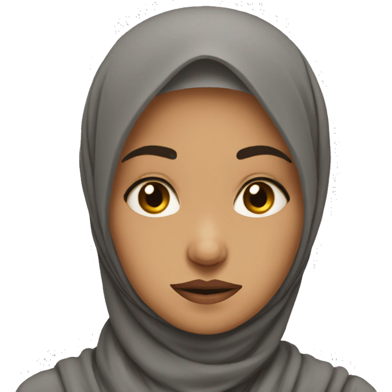 Annoyed expression Hijabi emoji