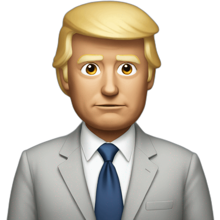 Donald trump but bold emoji