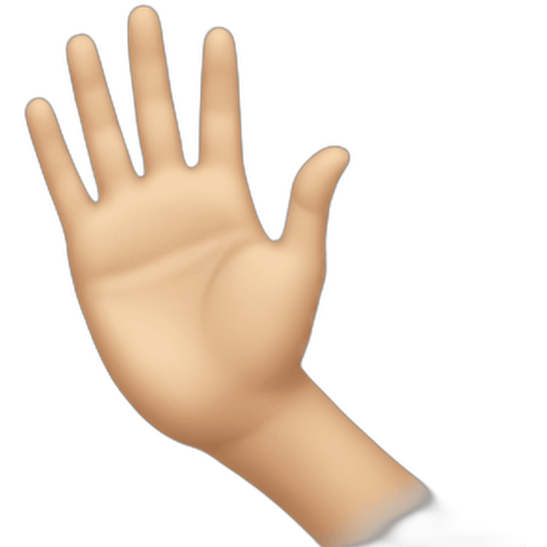 small hand emoji