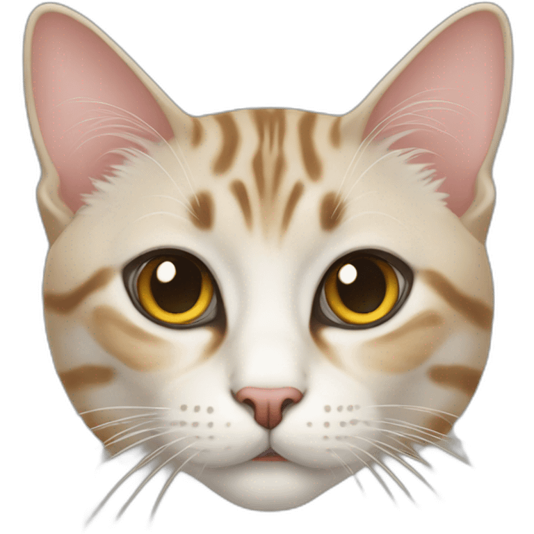 Tabby-point Thai cat emoji