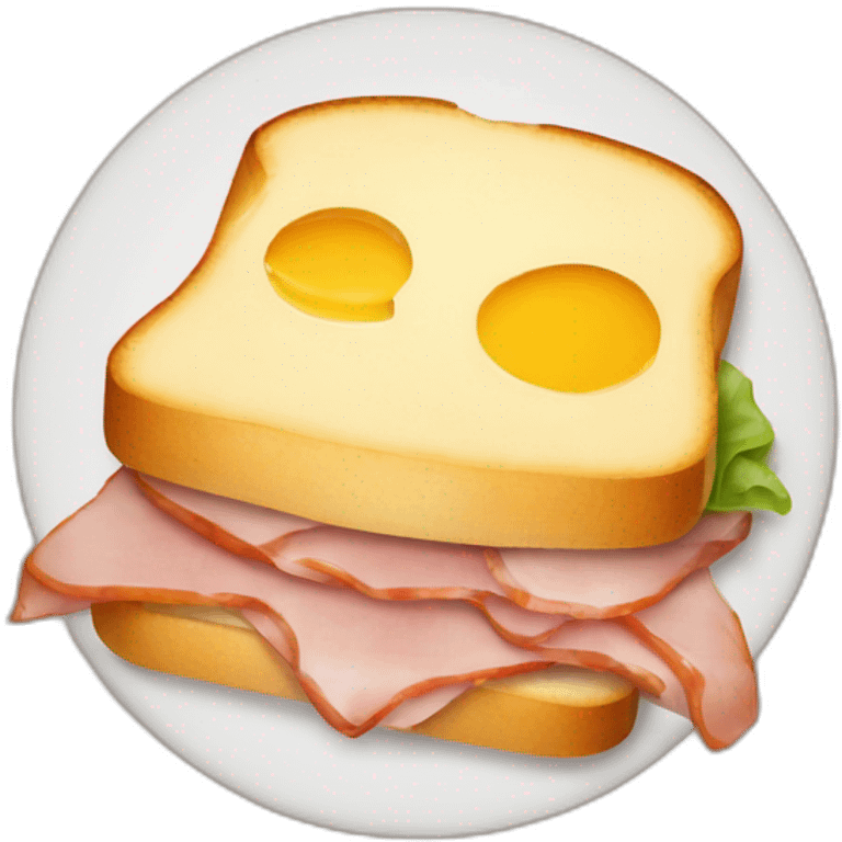 Hot ham and cheese sandwich emoji