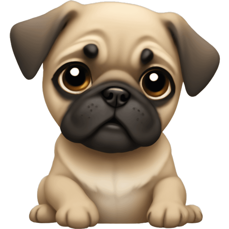 Fawn pug puppy emoji