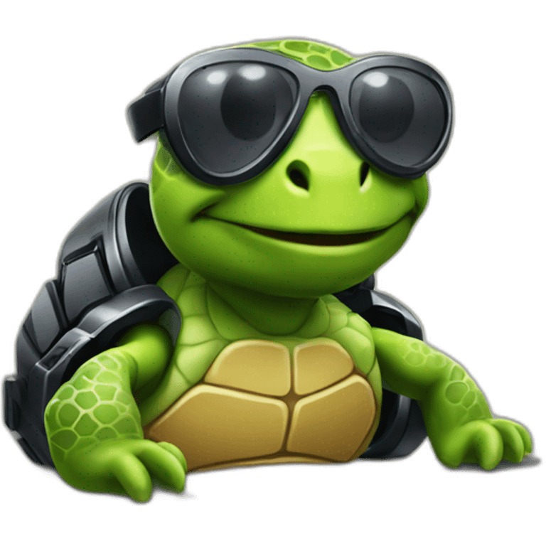 dj turtle emoji