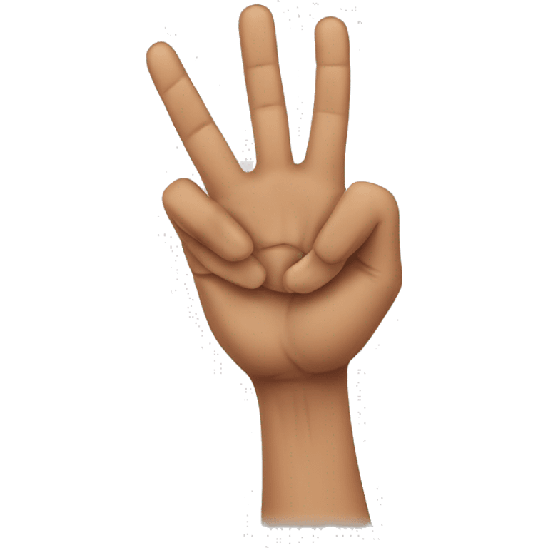 Three finger serbia emoji