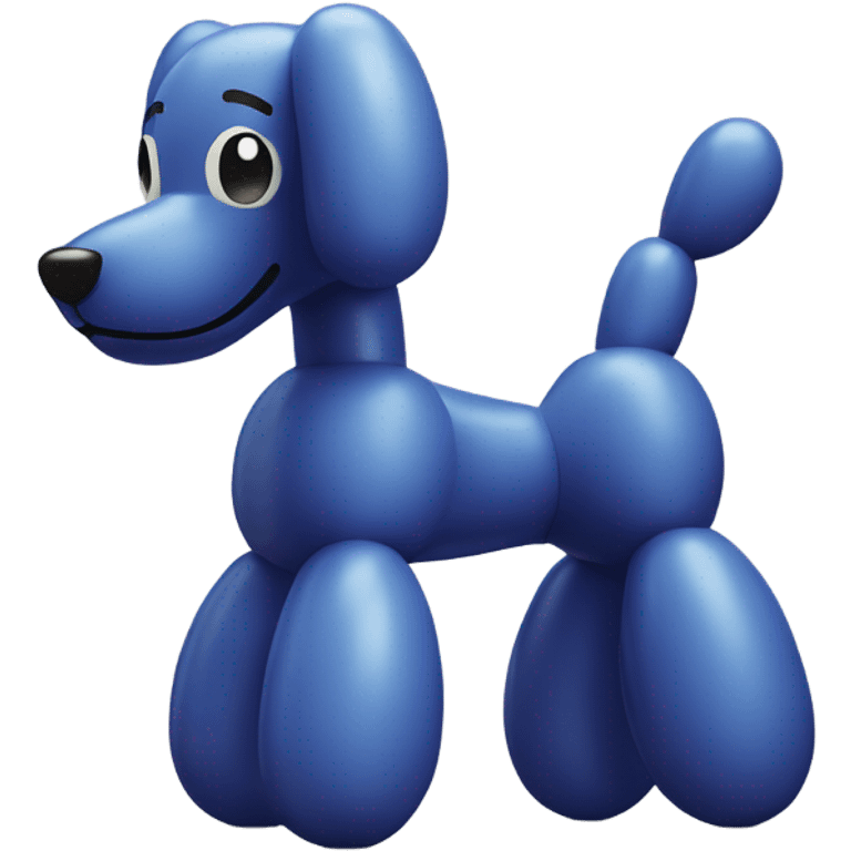 Simple classic balloon dog made from a balloon emoji