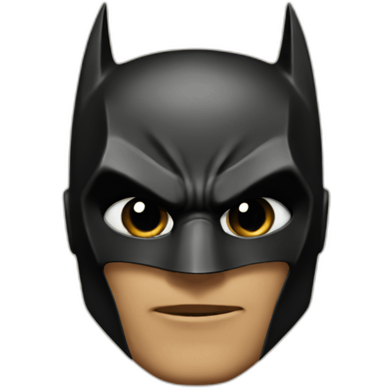 Batman with Spiderman Mask emoji