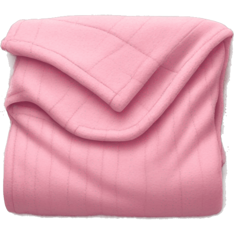 Folded blanket pink emoji