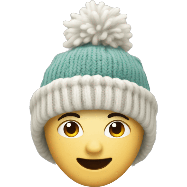 knit winter hat emoji