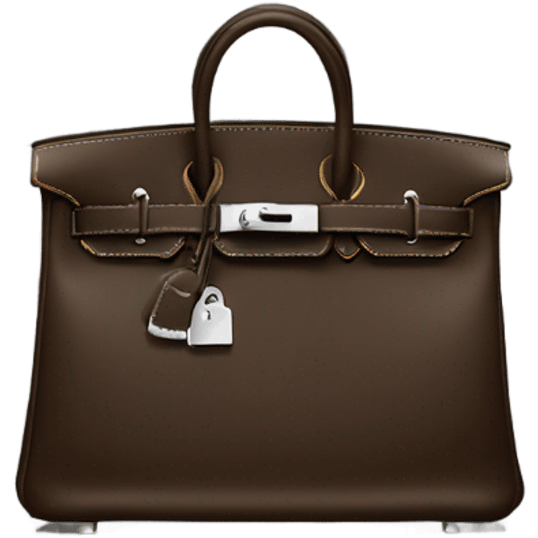 Hermes black birkin bag emoji