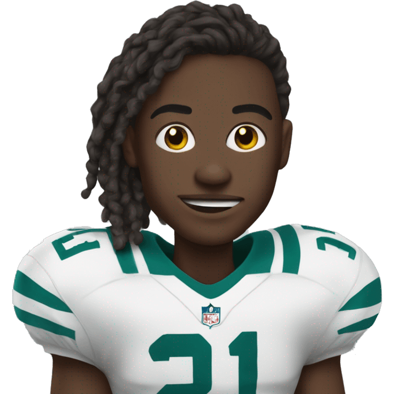 Aj Brown with  a football  emoji