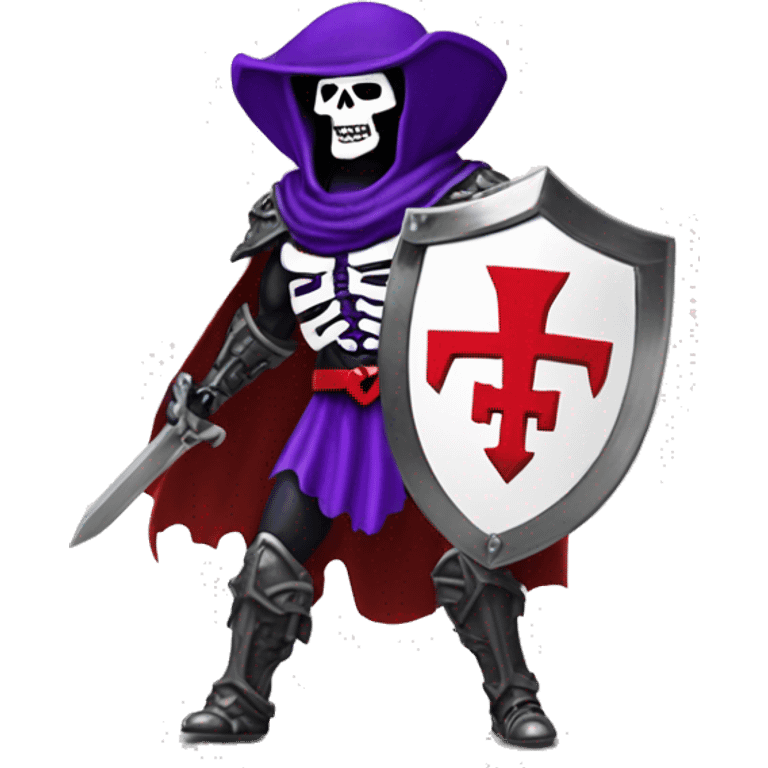 Chrome Skeletor texas tech red raiders football headless horseman goth punk warrior white details  emoji