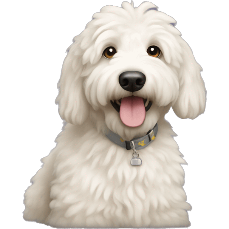 White fluffy goldendoodle emoji