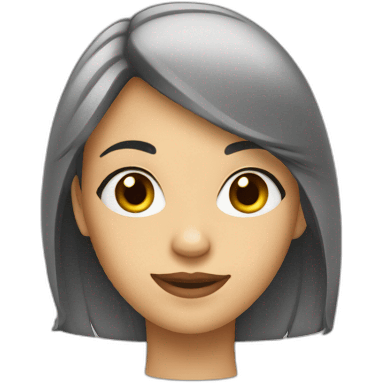 Une fille emoji