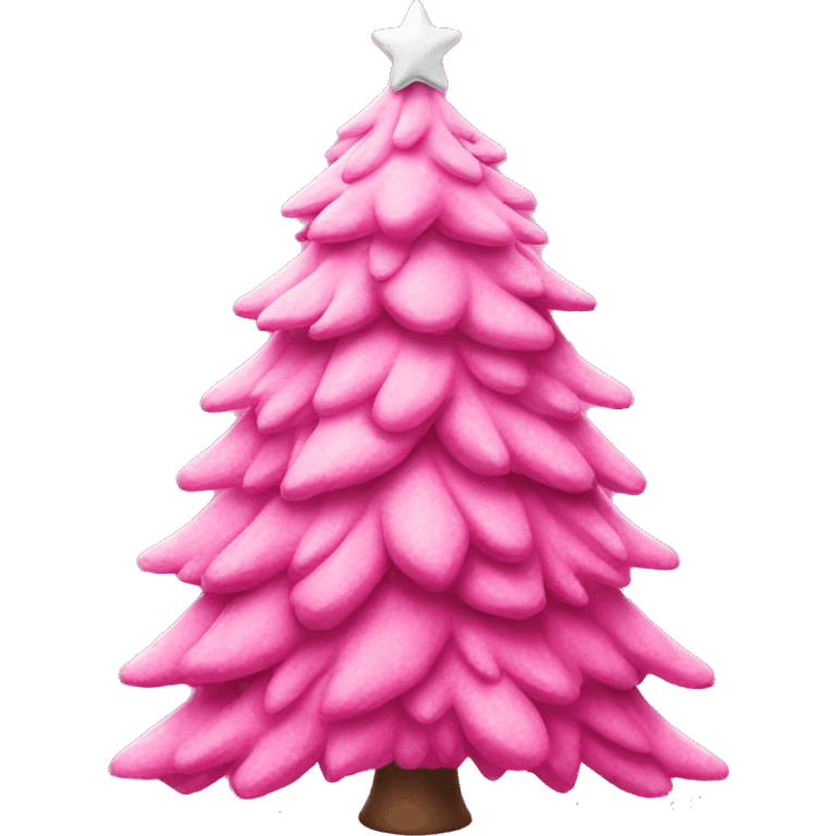 Pink christmas tree emoji